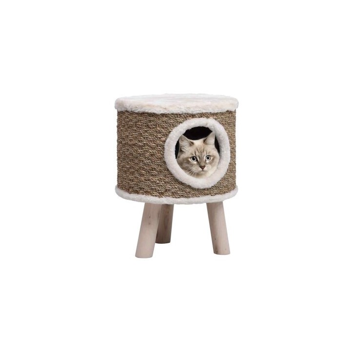 VidaXL Katzenhaus mit Holzbeinen 41 cm