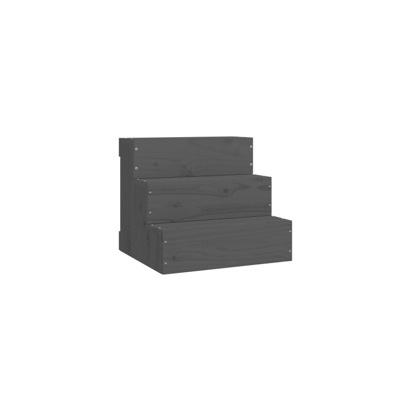 VidaXL Haustiertreppe M (40x37,5x35 cm) grau