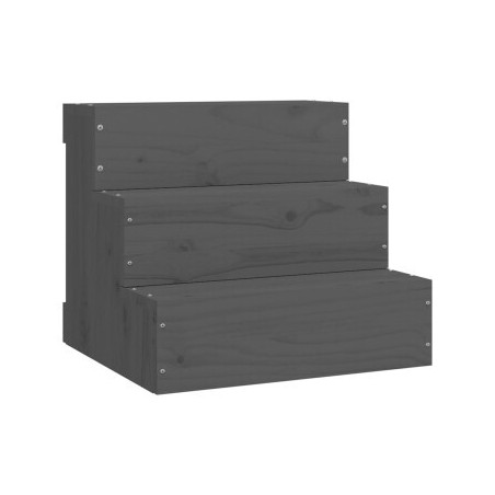 VidaXL Haustiertreppe M (40x37,5x35 cm) grau