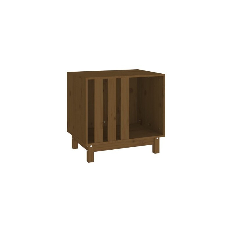 VidaXL Hundehütte Massivholz Kiefer Hundehöhle Hundebett braun 60 cm, 45 cm, 57 cm