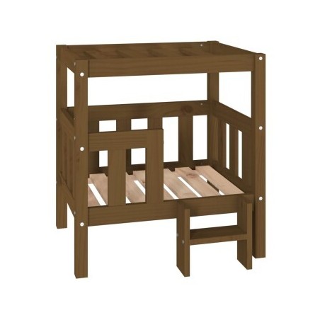 VidaXL erhöhtes Hundebett aus Kiefernholz braun 43 cm, 70 cm, 43 cm
