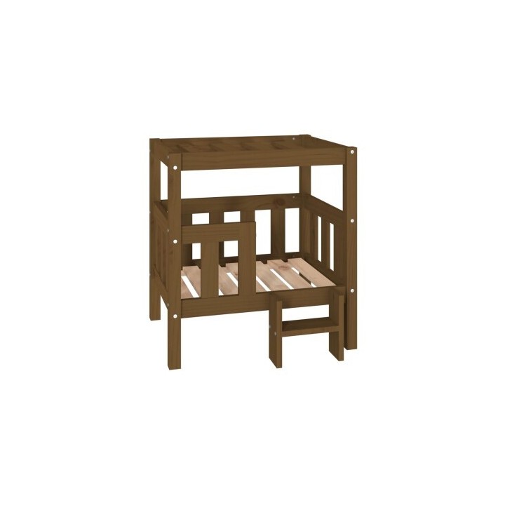 VidaXL erhöhtes Hundebett aus Kiefernholz braun 43 cm, 70 cm, 43 cm