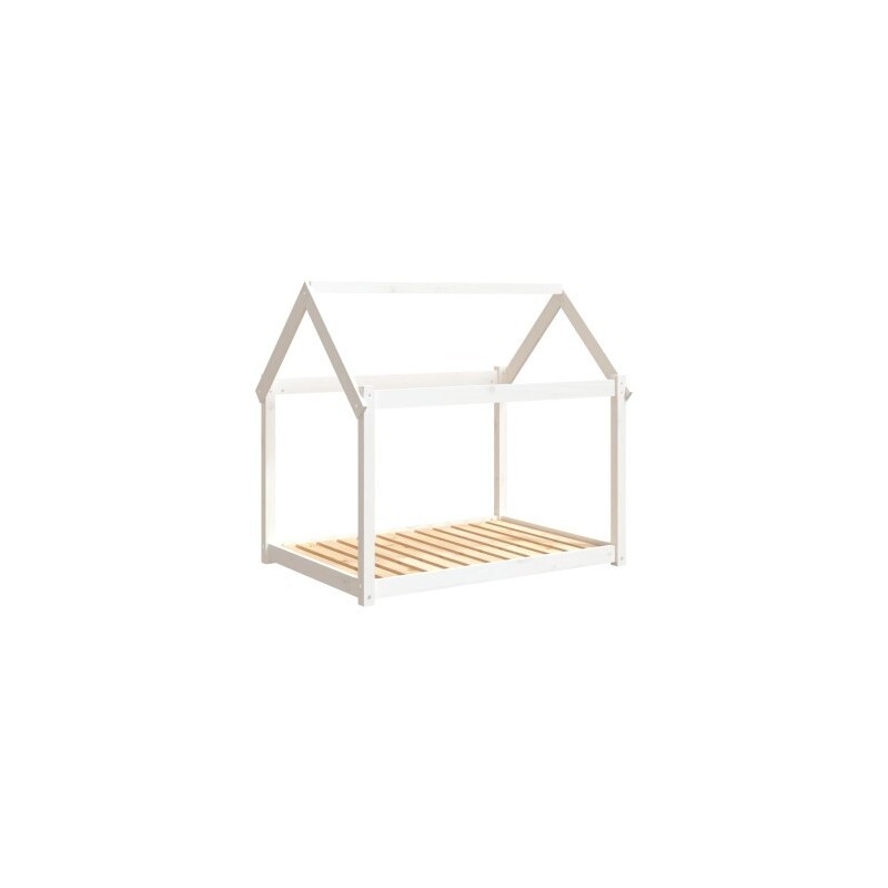 VidaXL Hundebett XXL (111x80x100) aus Kiefernholz weiß
