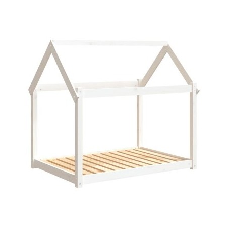 VidaXL Hundebett XXL (111x80x100) aus Kiefernholz weiß