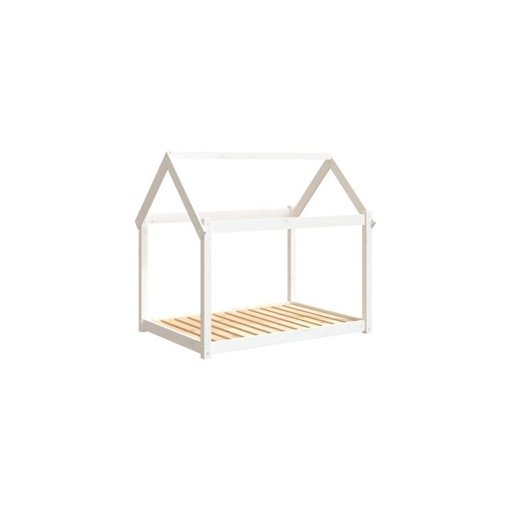 VidaXL Hundebett XXL (111x80x100) aus Kiefernholz weiß