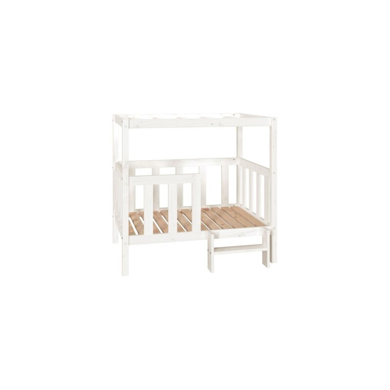 VidaXL erhöhtes Hundebett aus Kiefernholz weiß 83,5 cm, 1 m, 83,5 cm