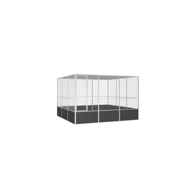 VidaXL Vogelkäfig Verzinkter Stahl Vogelvoliere Vogelhaus mehrere Auswahl 3,025 m, 3,245 m, 2,115 m