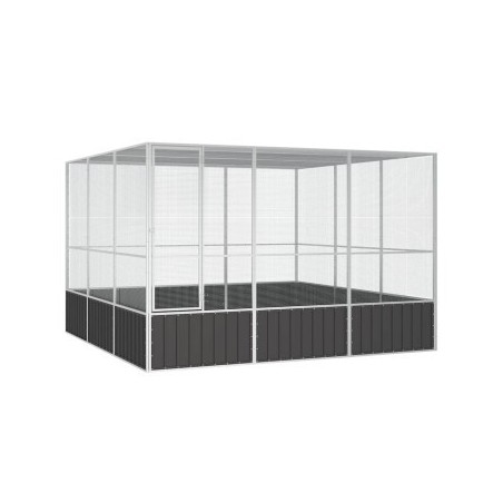 VidaXL Vogelkäfig Verzinkter Stahl Vogelvoliere Vogelhaus mehrere Auswahl 3,025 m, 3,245 m, 2,115 m