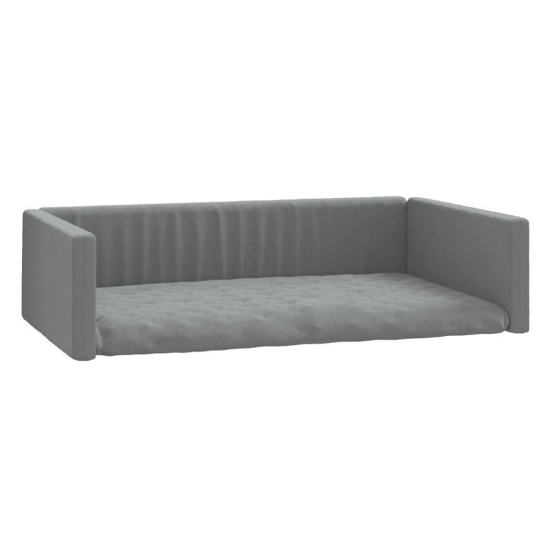 VidaXL Kofferraum Hundebett Leinenoptik grau 45 cm, 19 cm, 70 cm