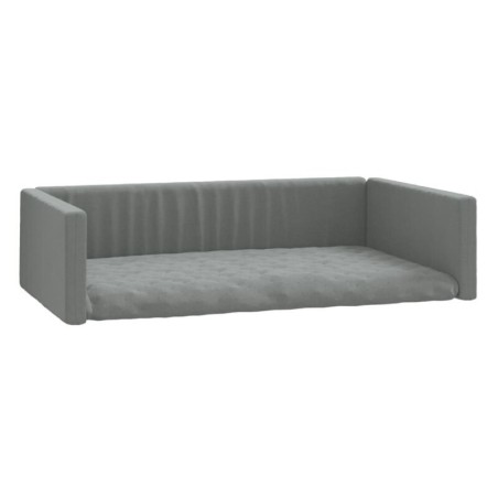 VidaXL Kofferraum Hundebett Leinenoptik grau 45 cm, 19 cm, 70 cm