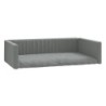 VidaXL Kofferraum Hundebett Leinenoptik grau 45 cm, 19 cm, 70 cm
