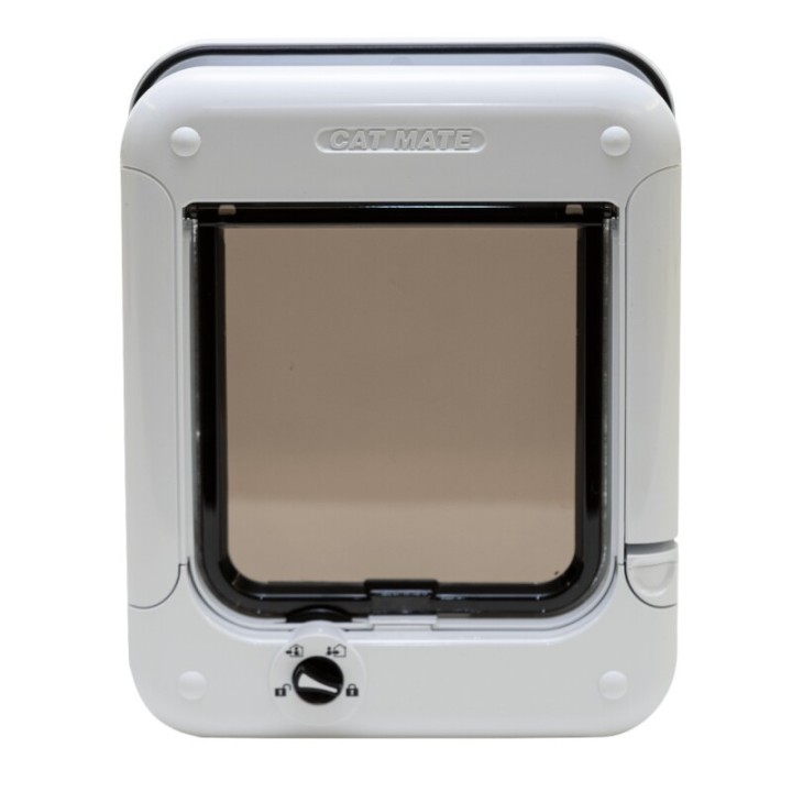 Cat Mate Manuelle Katzenklappe mit 4-Wege-Schloss, 358 weiß