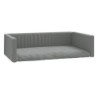 VidaXL Kofferraum Hundebett Leinenoptik grau 60 cm, 19 cm, 90 cm
