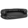 VidaXL Hundebett Ergonomisch Kunstleder schwarz L