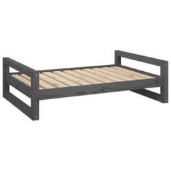 VidaXL Hundebett XL (95,5x65,5x28 cm) aus Kiefernholz grau