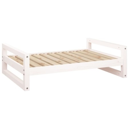 VidaXL Hundebett XL (95,5x65,5x28 cm) aus Kiefernholz weiß