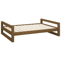VidaXL Hundebett XXL (105,5x75,5x28 cm) braun