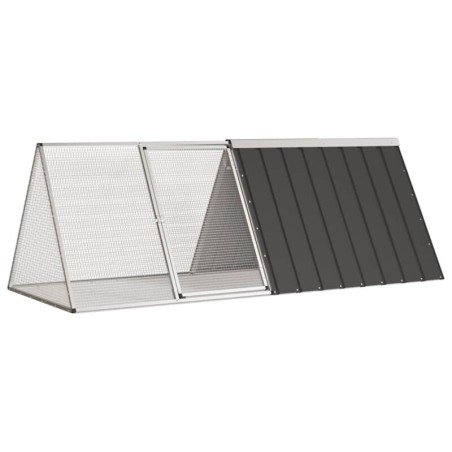 VidaXL Kaninchenkäfig Stahl Verzinkt Hasenstall Kaninchenstall mehrere Auswahl 2,015 m, 80,5 cm, 71 cm