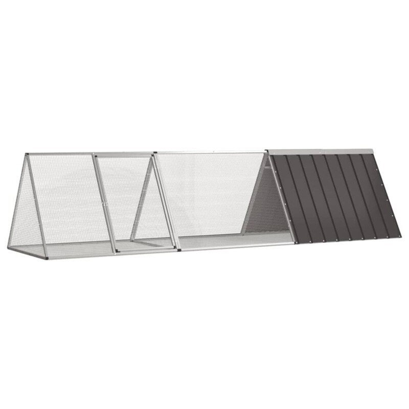 VidaXL Kaninchenkäfig Stahl Verzinkt Hasenstall Kaninchenstall mehrere Auswahl 3,025 m, 80,5 cm, 71 cm