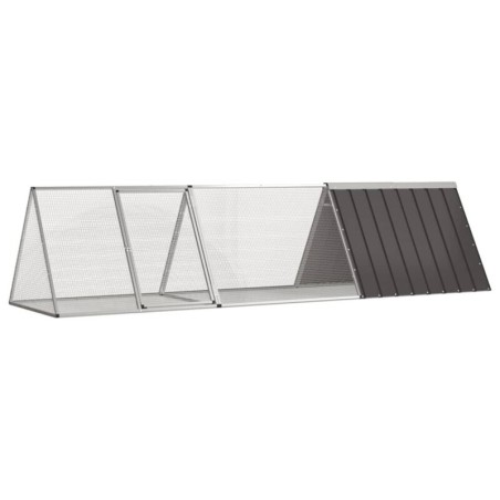 VidaXL Kaninchenkäfig Stahl Verzinkt Hasenstall Kaninchenstall mehrere Auswahl 3,025 m, 80,5 cm, 71 cm