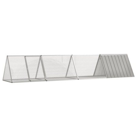 VidaXL Kaninchenkäfig Stahl Verzinkt Hasenstall Kaninchenstall 4,035 m, 80,5 cm, 71 cm