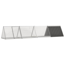 VidaXL Kaninchenkäfig Stahl Verzinkt Hasenstall Kaninchenstall mehrere Auswahl 4,035 m, 80,5 cm, 71 cm