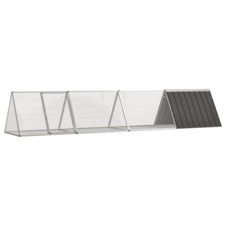 VidaXL Kaninchenkäfig Stahl Verzinkt Hasenstall Kaninchenstall mehrere Auswahl 4,035 m, 80,5 cm, 71 cm