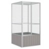 VidaXL Vogelkäfig aus verzinktem Stahl 1,11 m, 1,07 m, 2,115 m