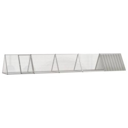 VidaXL Kaninchenkäfig Stahl Verzinkt Hasenstall Kaninchenstall 5,045 m, 80,5 cm, 71 cm