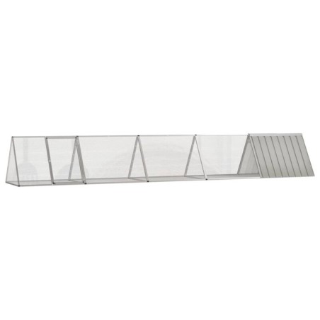 VidaXL Kaninchenkäfig Stahl Verzinkt Hasenstall Kaninchenstall 5,045 m, 80,5 cm, 71 cm