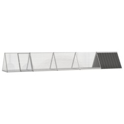 VidaXL Kaninchenkäfig Stahl Verzinkt Hasenstall Kaninchenstall mehrere Auswahl 5,045 m, 80,5 cm, 71 cm