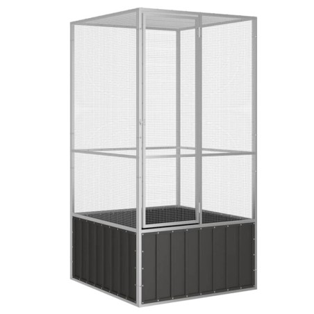 VidaXL Vogelkäfig Verzinkter Stahl Vogelvoliere Vogelhaus mehrere Auswahl 1,11 m, 1,07 m, 2,115 m