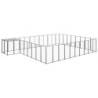 VidaXL Hundezwinger Stahl schwarz 6,6 m, 4,4 m, 1,1 m