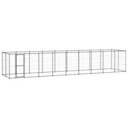 VidaXL Outdoor Hundezwinger aus verzinktem Stahl 9,9 m, 2,2 m, 1,8 m