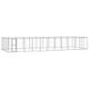 VidaXL Outdoor Hundezwinger aus verzinktem Stahl 12,1 m, 4,4 m, 1,8 m