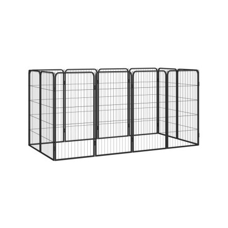 VidaXL Hunde Laufstall Stahl Pulverbeschichtet Freilaufgehege mehrere Auswahl 2 m, 1 m, 1 m