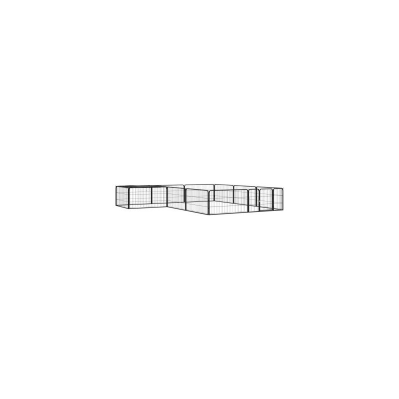 VidaXL Hunde Laufstall Stahl Pulverbeschichtet Freilaufgehege mehrere Auswahl 3 m, 3 m, 50 cm