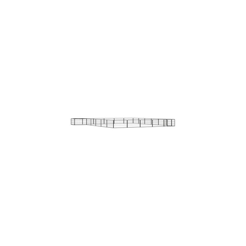 VidaXL Hunde Laufstall / Freilaufgehege mit Unterstand 6 m, 6 m, 50 cm