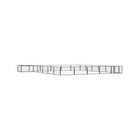 VidaXL Hunde Laufstall / Freilaufgehege mit Unterstand 6 m, 6 m, 50 cm