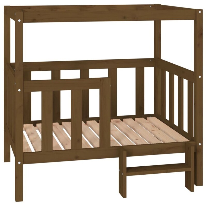 VidaXL erhöhtes Hundebett aus Kiefernholz braun 83,5 cm, 1 m, 83,5 cm