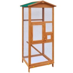 VidaXL Vogelkäfig Holz