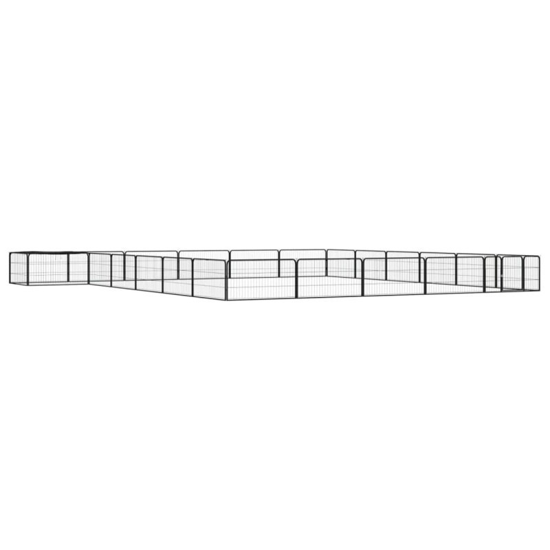 VidaXL Hunde Laufstall / Freilaufgehege mit Unterstand 6 m, 6 m, 50 cm