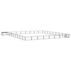VidaXL Hunde Laufstall / Freilaufgehege mit Unterstand 9 m, 9 m, 50 cm
