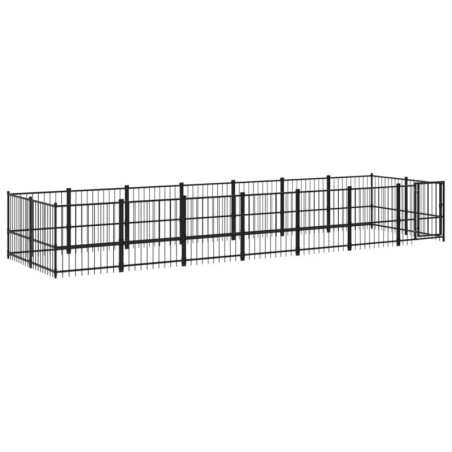 VidaXL Outdoor Hundezwinger Stahl 6,79 m, 1,935 m, 1 m