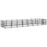 VidaXL Outdoor Hundezwinger Stahl 7,76 m, 1,935 m, 1 m