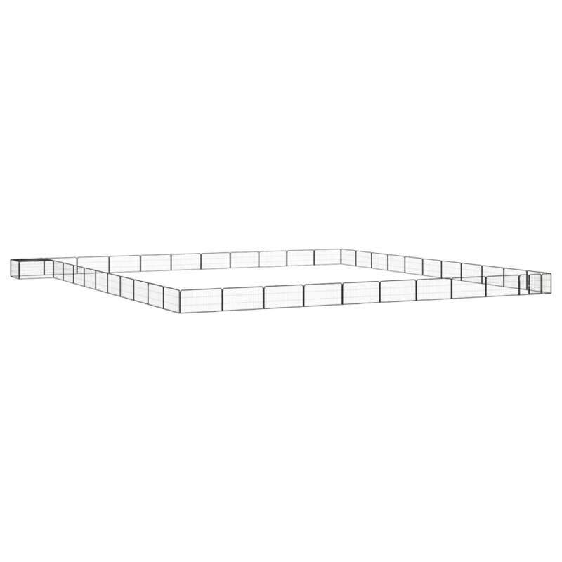 VidaXL Hunde Laufstall / Freilaufgehege mit Unterstand 11 m, 11 m, 50 cm