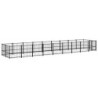 VidaXL Outdoor Hundezwinger Stahl 8,73 m, 1,935 m, 1 m