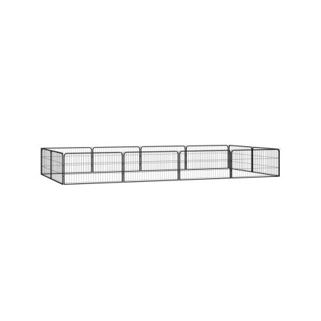 VidaXL Hunde Laufstall Stahl Pulverbeschichtet Freilaufgehege mehrere Auswahl 4 m, 2 m, 50 cm