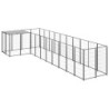 VidaXL Hundezwinger Stahl schwarz 2,2 m, 5,5 m, 1,1 m