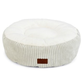 Designed by Lotte DBL Katzenbett Ribbed hellgrau